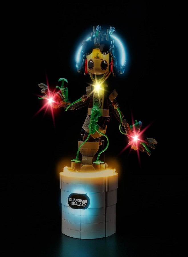 Kyglaring طقم إضاءة LED من Kyglaring متوافق مع مكعبات بناء Lego Dancing Groot 76297، ملحقات إضاءة مطورة لمجموعة نموذج 76297، أضواء فقط (النموذج غير متضمن)، إصدار كلاسيكي. - Image 1
